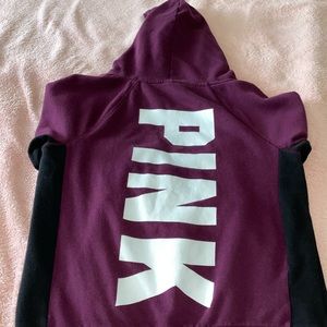 Pink hoodie sweater